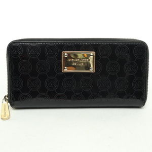 NEW Michael Kors Black Wallet with Gold Accents